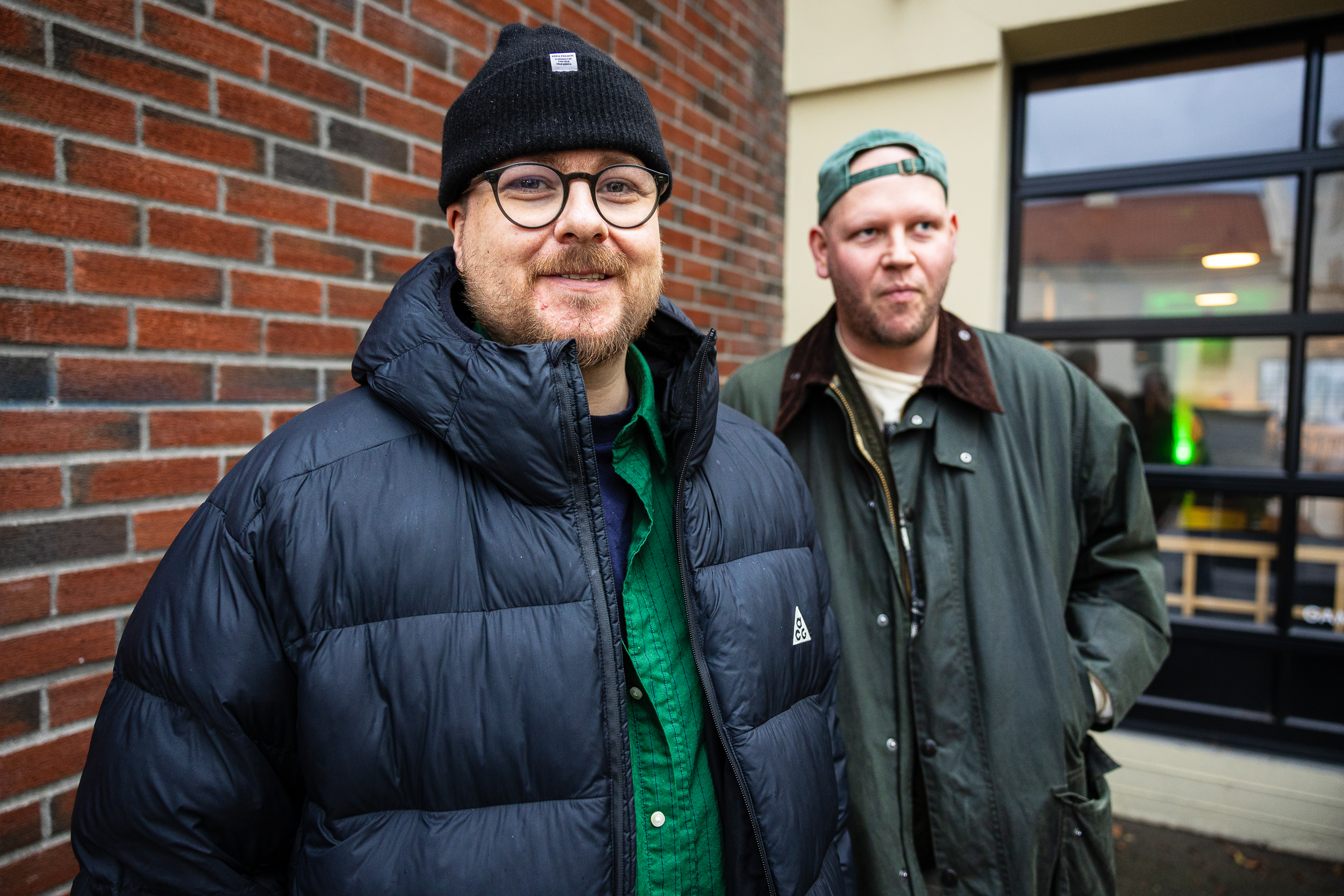 Stian Nicolaysen og Fredrik «Fredfades» Øverlie i Mutual Intentions – et Oslo-basert plateselskap, kollektiv og kreativ plattform for hiphop, jazz, R&B og klubbmusikk. Foto: Tord Litleskare