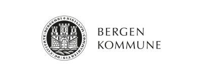Logo RGB bredde Bergenkommune negativ