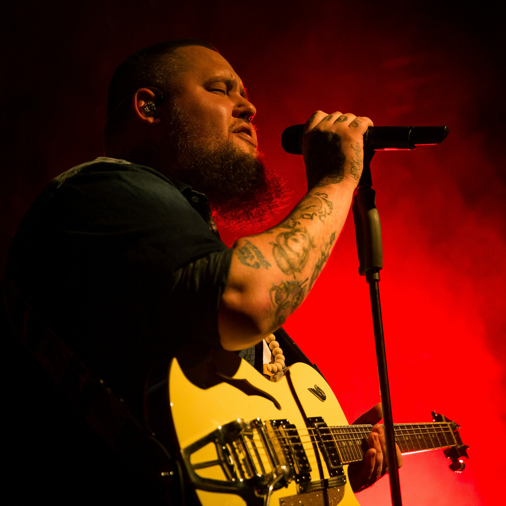 Den engelske sangeren og låtskriveren Rag'N'Bone Man spilte en av sine første konserter i Norge på Parkteatret i 2017. Foto: Tord Litleskare