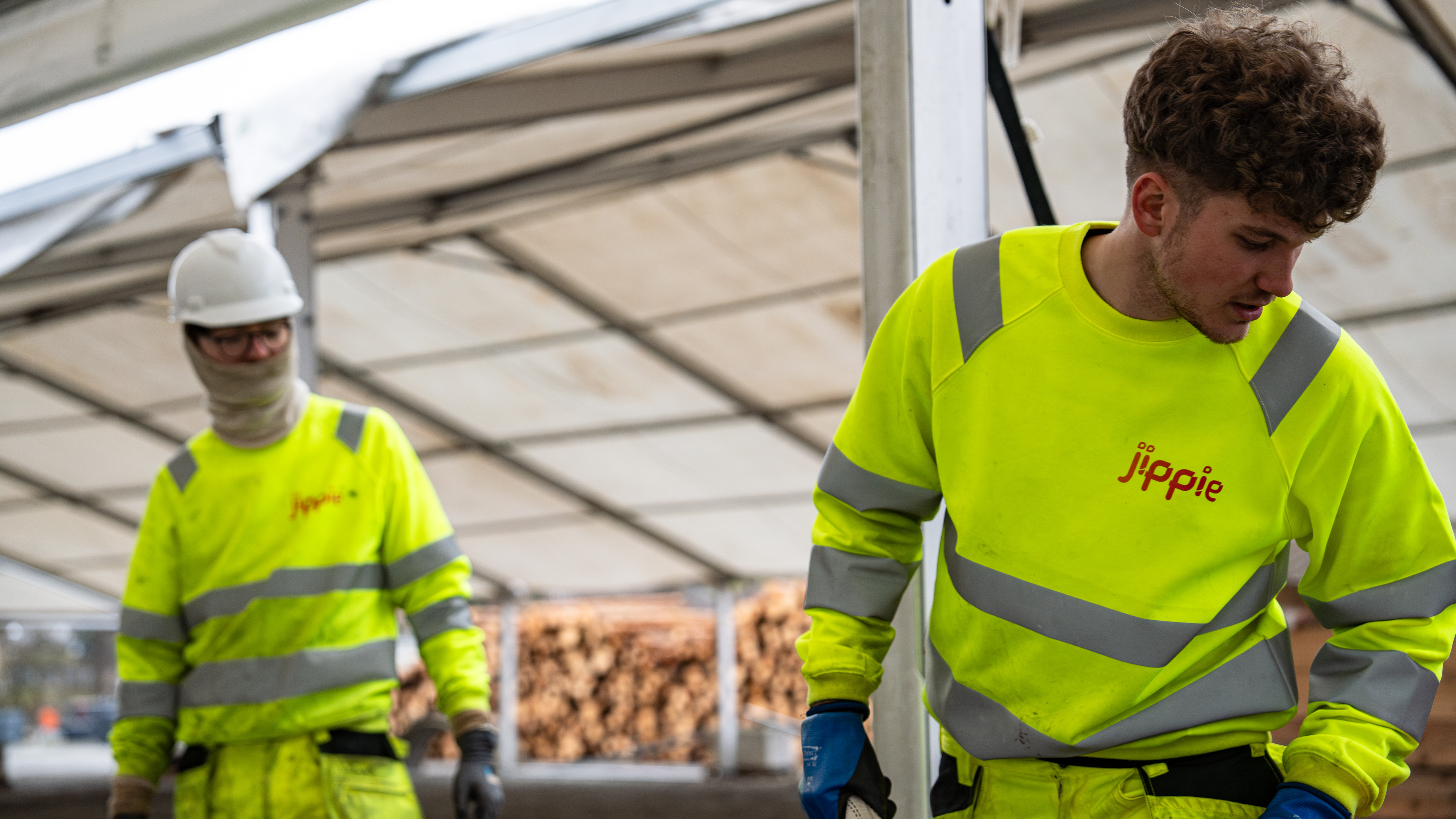 Også Norgesmesterkapet i yrkesfag trenger telt. Her fra Førde tidligere i år. Foto: Geir Ingvard Remme