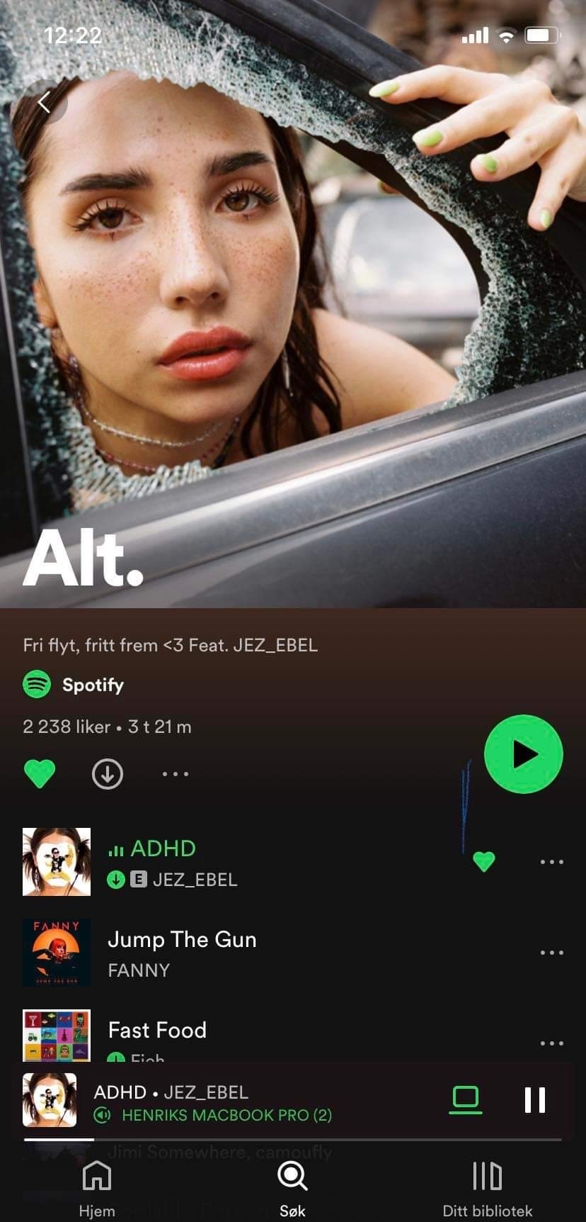 Bildet i dette eksempelet kan enkelt brukes som hovedbilde på en spilleliste i Spotify, for eksempel. ﻿Foto: Playground