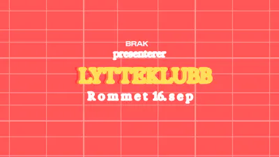Lytteklubb 1080 x 1350 px 1920 x 1080 px
