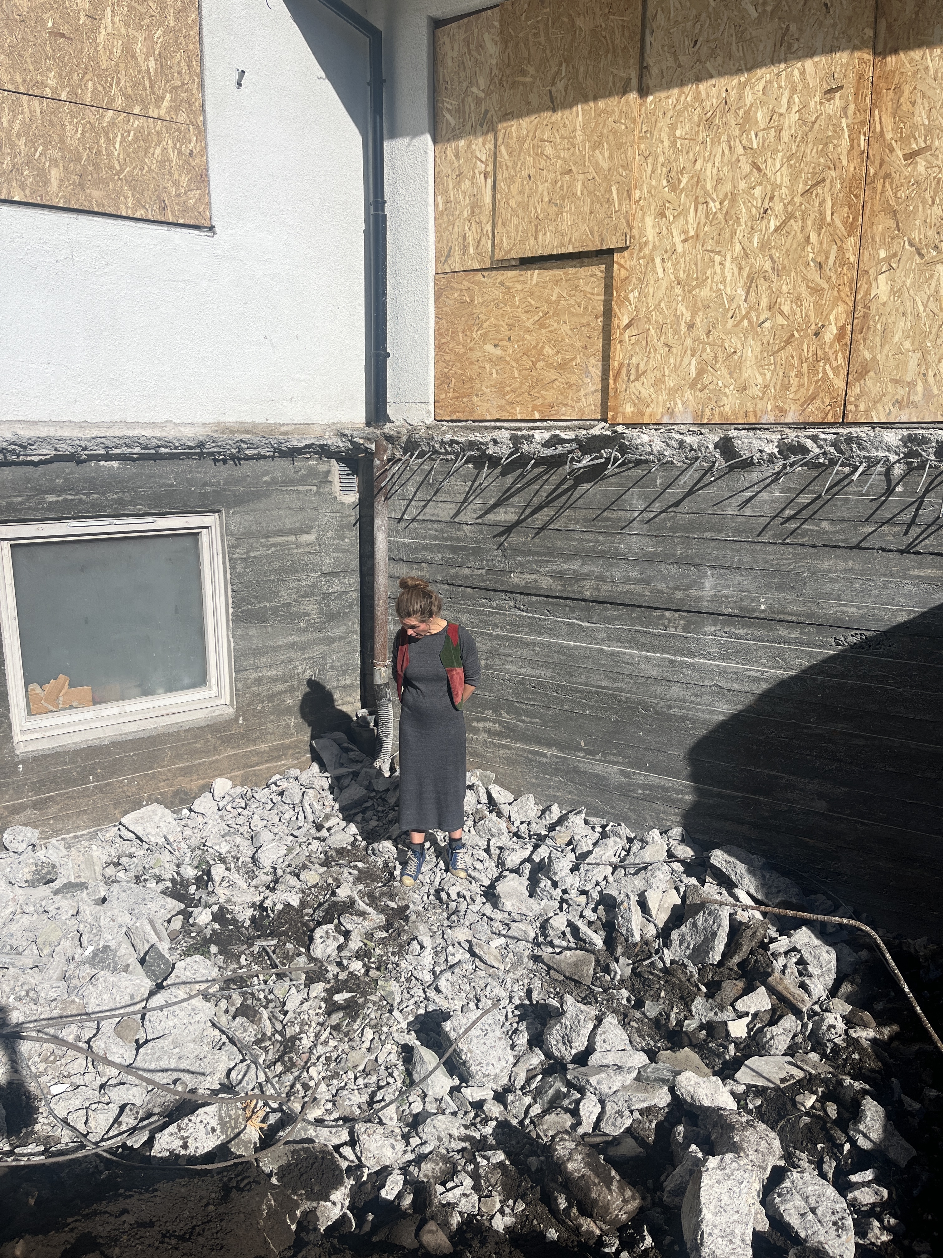 Før universelt utformet inngangsparti ble bygget.  Foto: Håvard Skaset