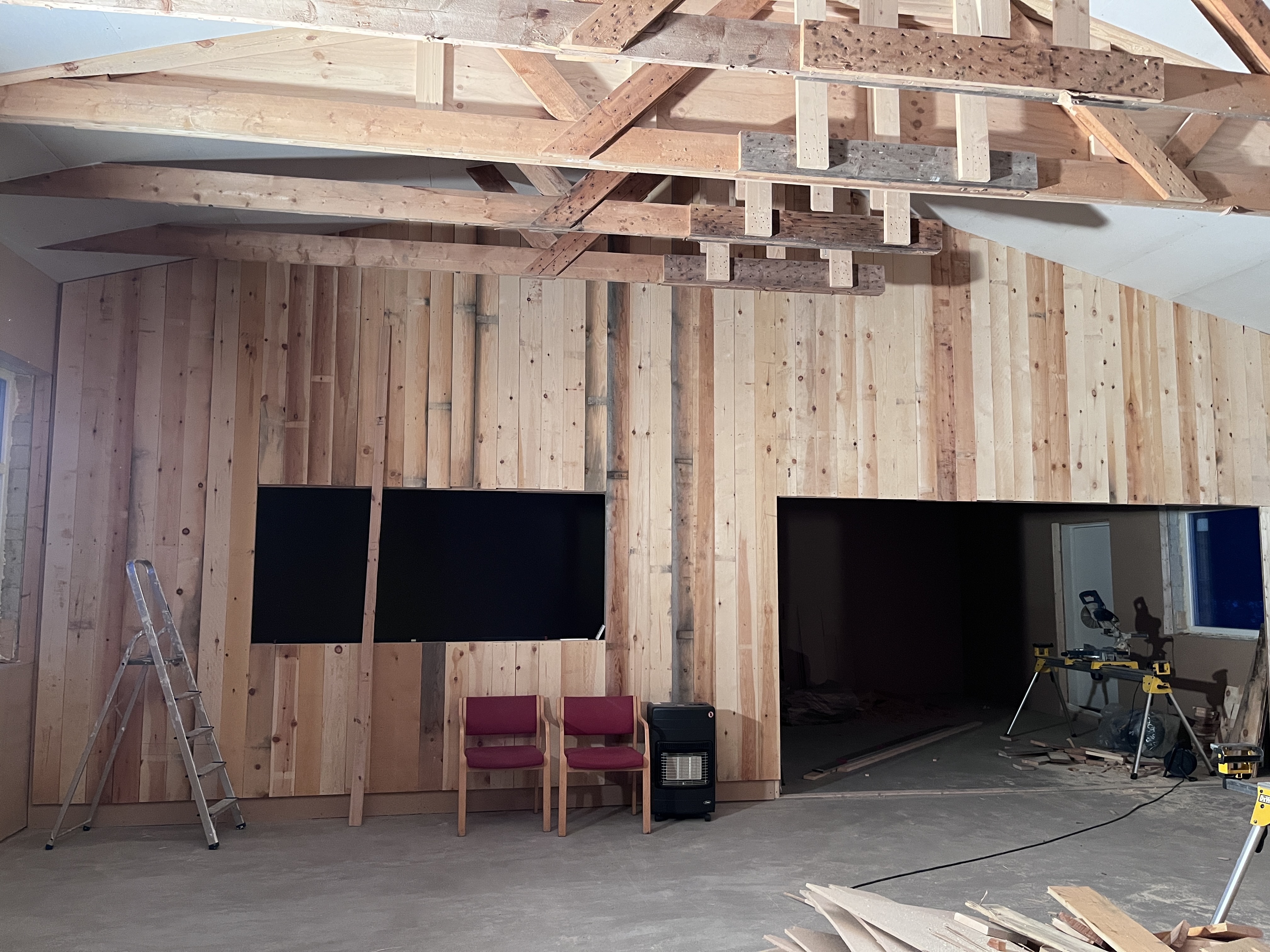 Rominndeling tar form. Foto: Håvard Skaset