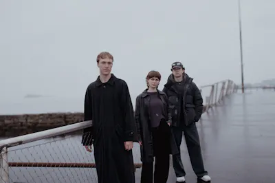 Sondre Moshagen Lightning Trio, frå venstre: Sondre Moshagen, Kertu Aer og Steinar Heide Bø. Foto: Sofie Berrefjord