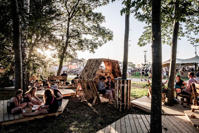 Roskilde Festival i Danmark har vært en foregangsfestival for bærekraftig utvikling, ifølge rapporten. ﻿Foto: Kim Matthäi Leland