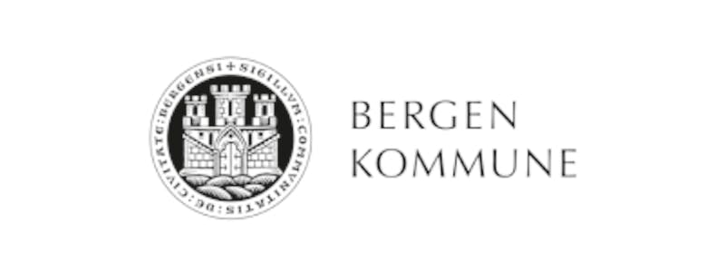 Logo RGB bredde Bergenkommune negativ