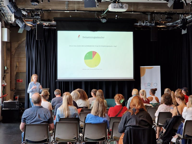 Ingrid Eythorsdottir holdt foredrag under Frilansfrokost 25. august. ﻿Foto: Sergio Dreyer